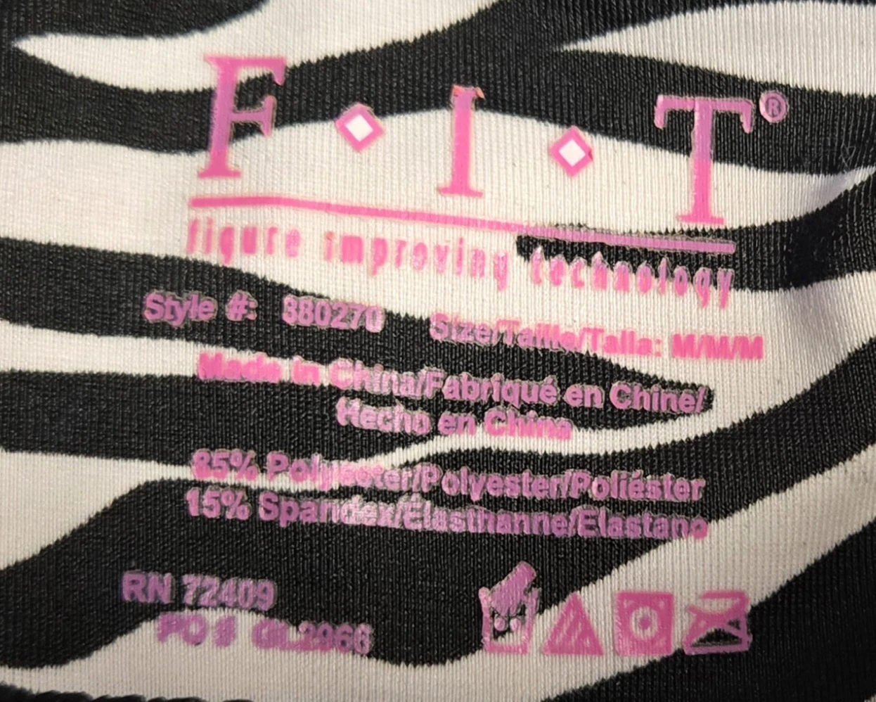F.I.T. Zebra Print Bodycon Dress