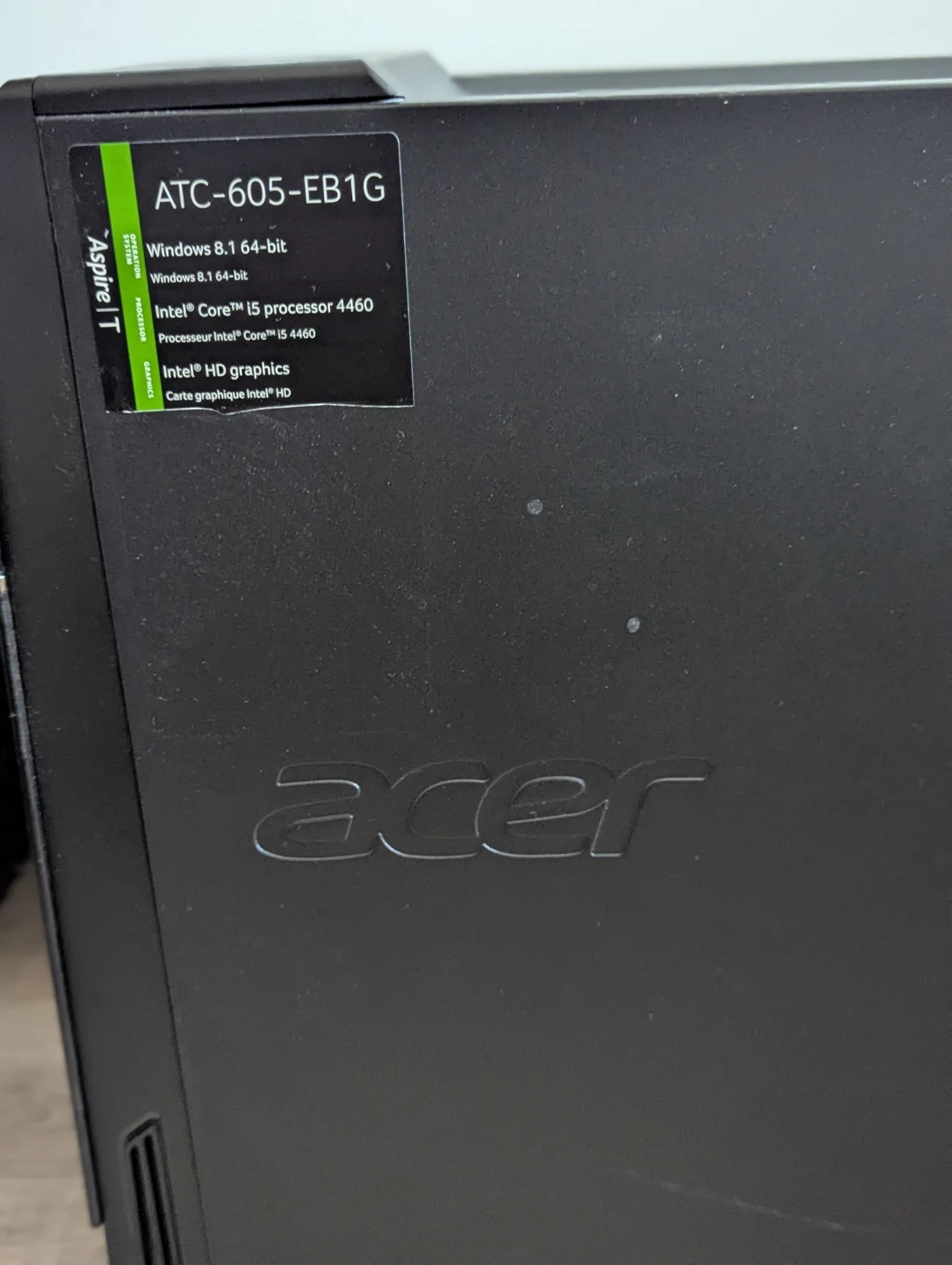 Acer Aspire TC-605 Desktop PC - Intel Core i5