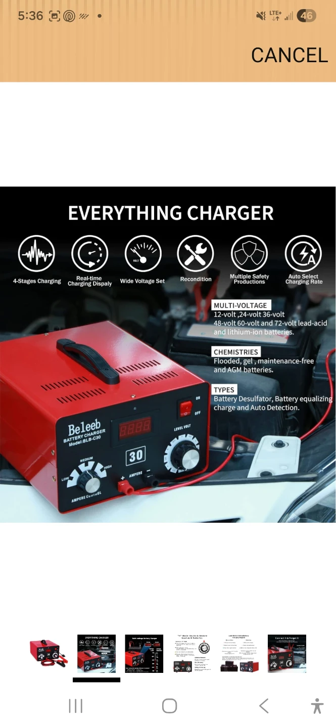 BeLeeb Multi-Voltage Battery Charger 30A - photo 4