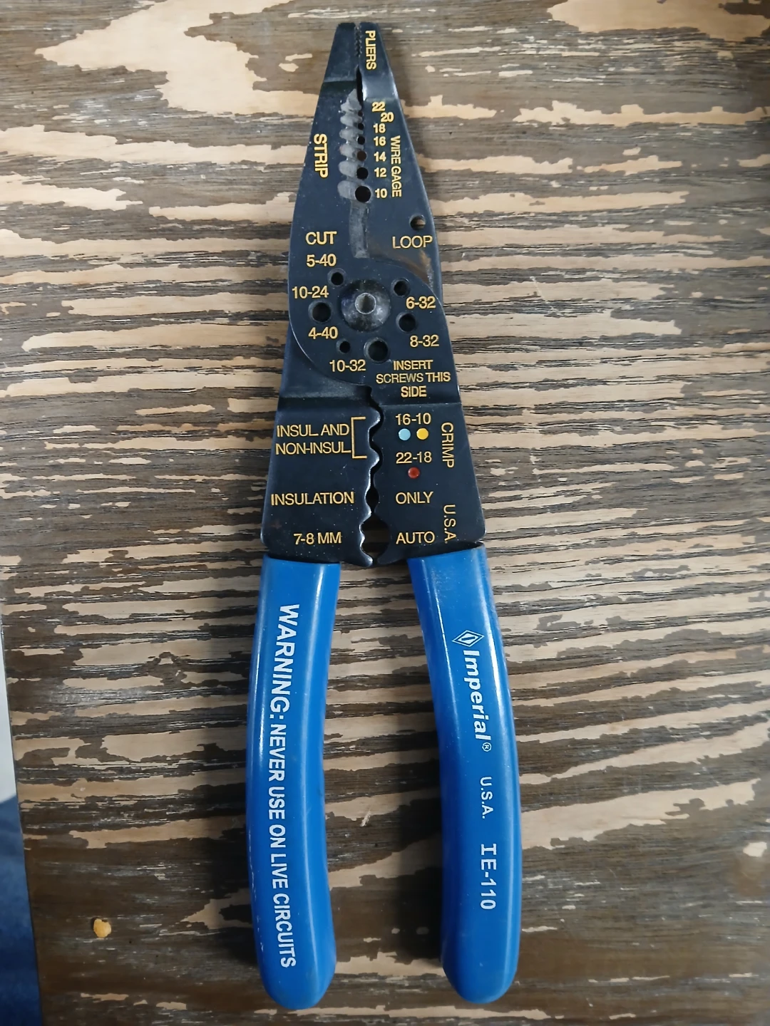 Imperial TE-110 Wire Stripper & Crimper Tool