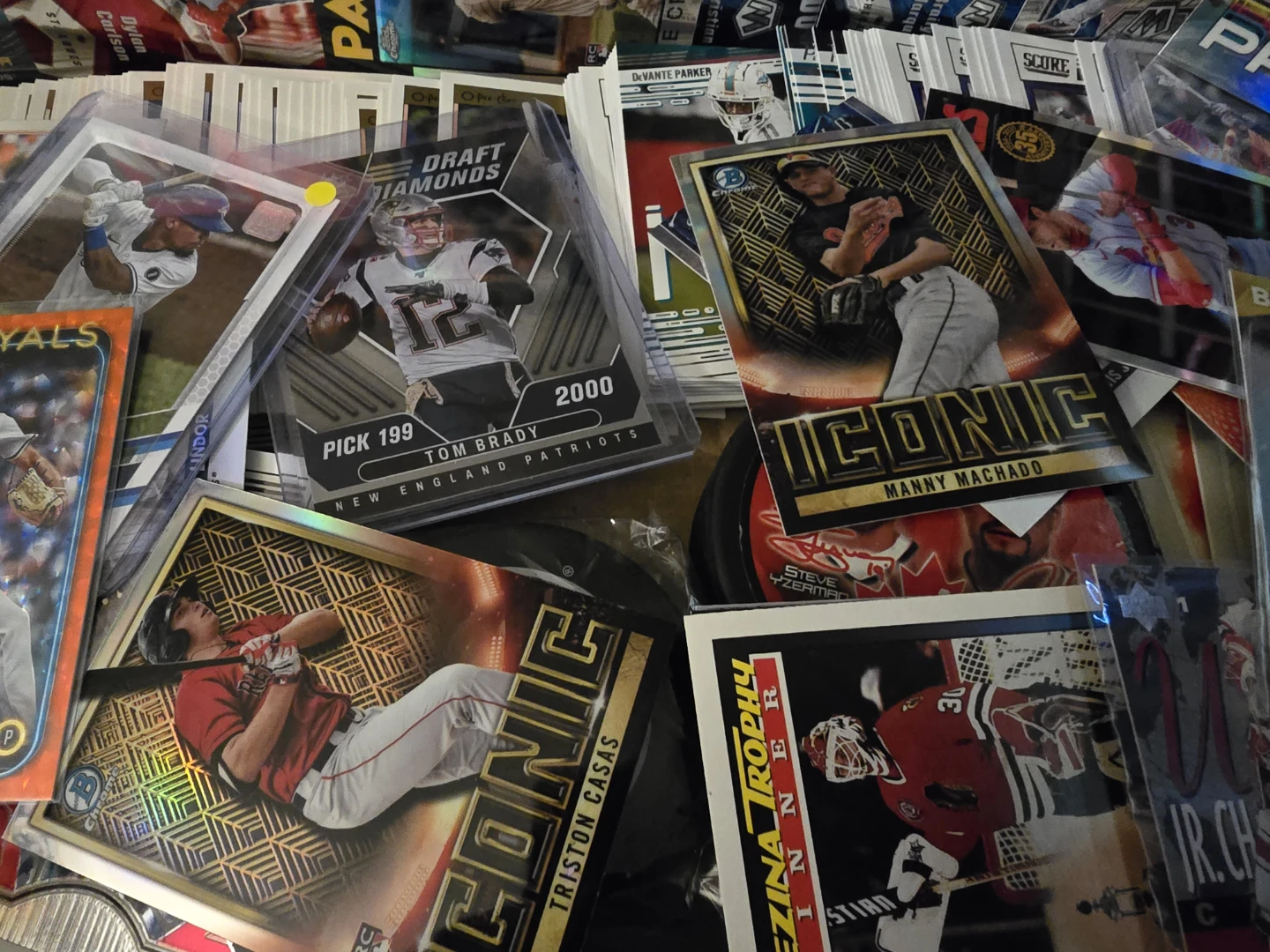 Assorted Baseball and Football Trading Cards - photo 2