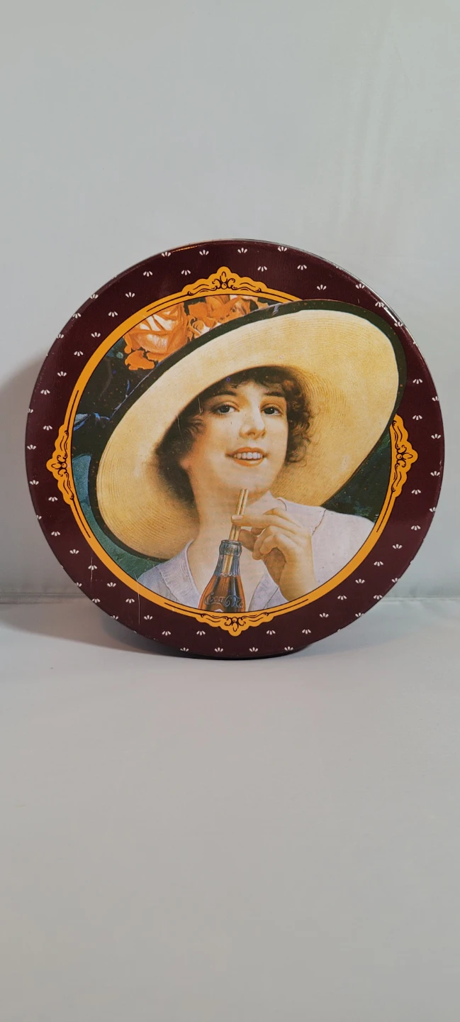 Coca-Cola Vintage Style Round Tin