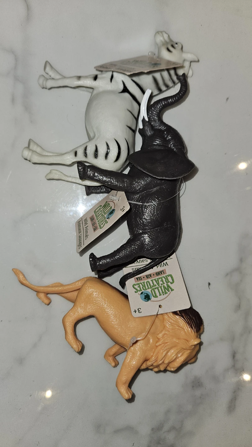 Wild Creatures Toy Animals - Lion, Elephant, Zebra - photo 3