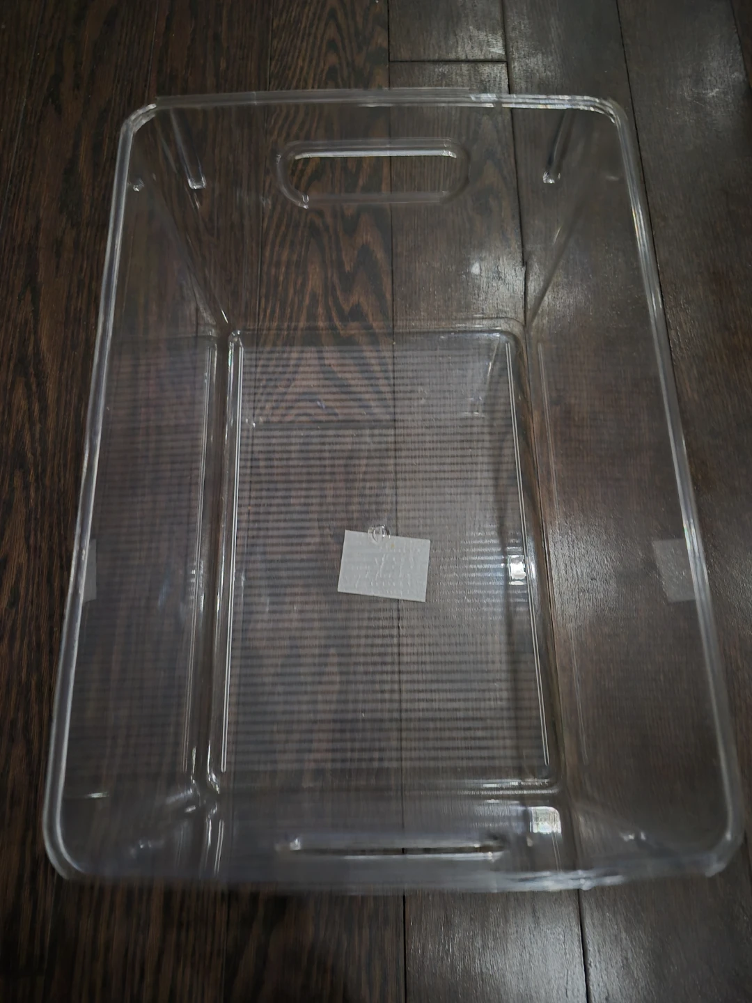Clear Storage Bin with Handles