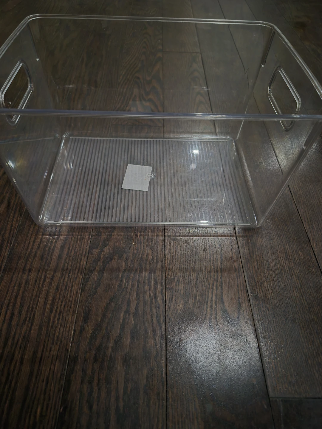 Clear Storage Bin with Handles - photo 3