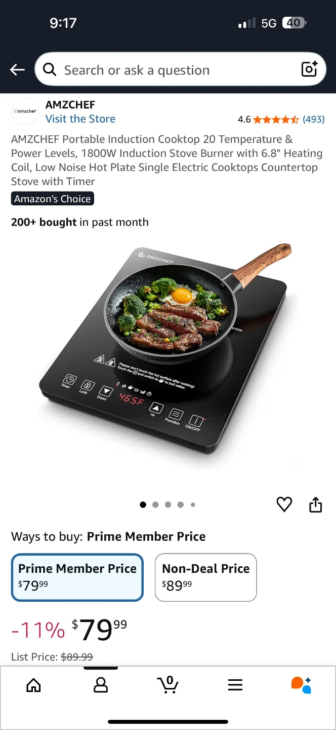 AMZCHEF Induction Cooktop HL-B5