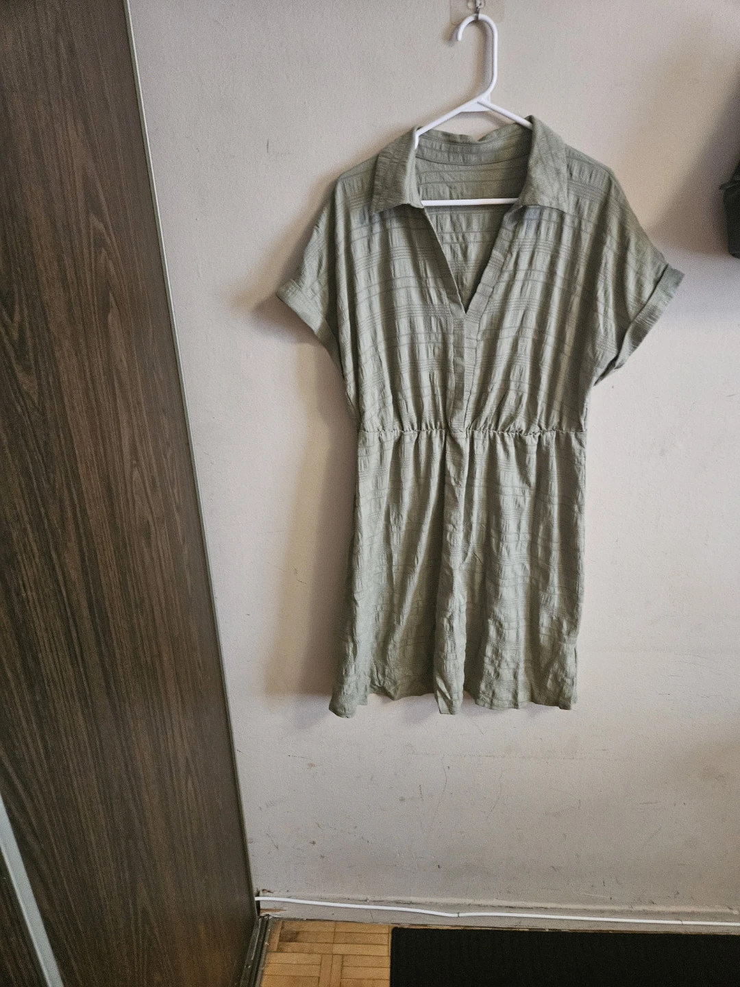 Green Textured Mini Dress - photo 3