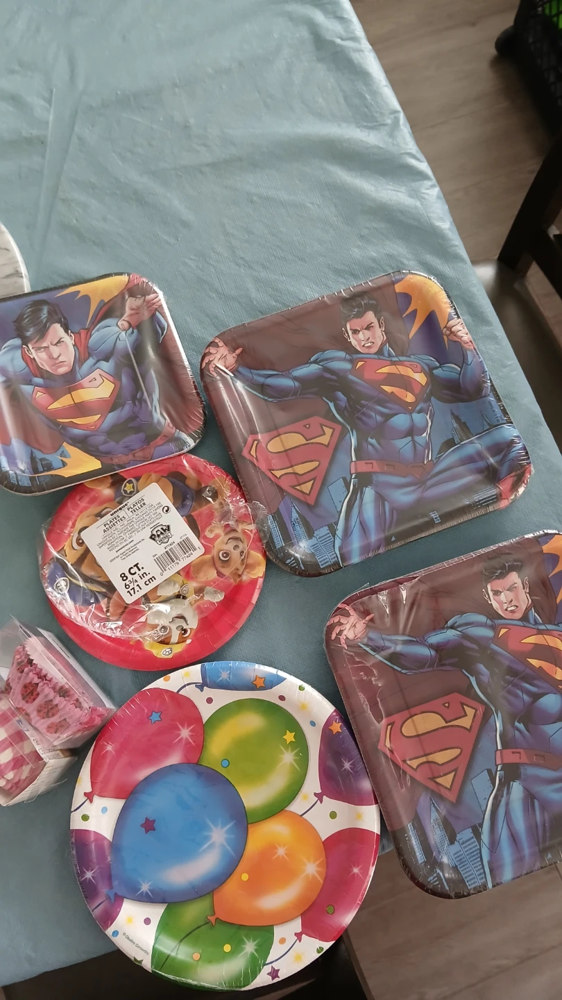 Superman & Paw Patrol Paper Plates Bundle