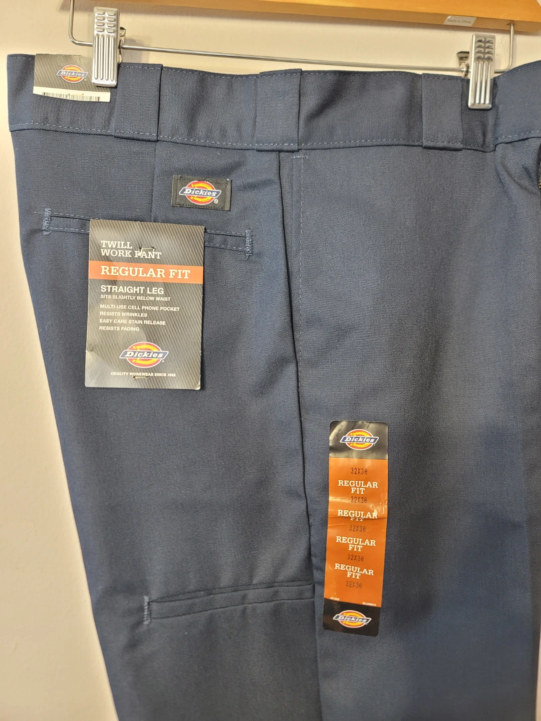 Dickies Regular Fit Twill Work Pants Navy Sz 32x30 Street New - photo 2