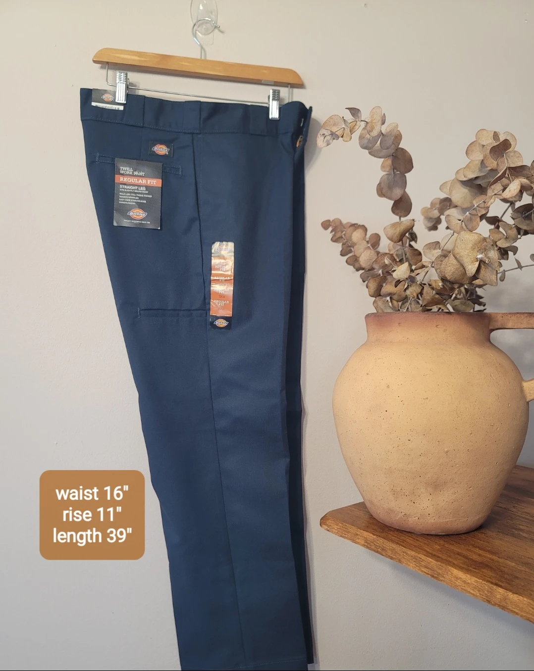 Dickies Regular Fit Twill Work Pants Navy Sz 32x30 Street New - photo 3