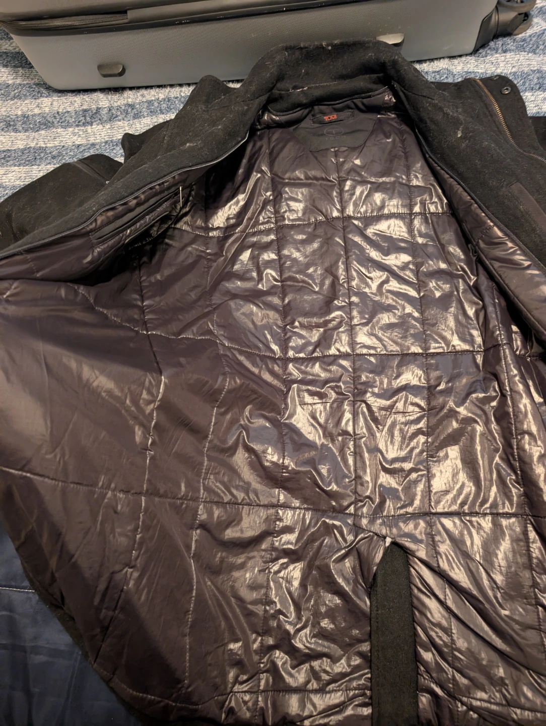 Tumi Black Wool Blend Winter Jacket - photo 2