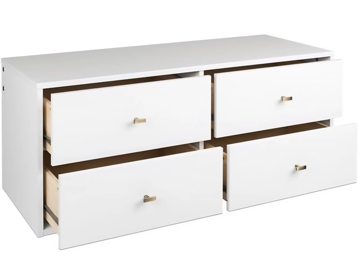 White 4-Drawer Storage Unit - photo 2