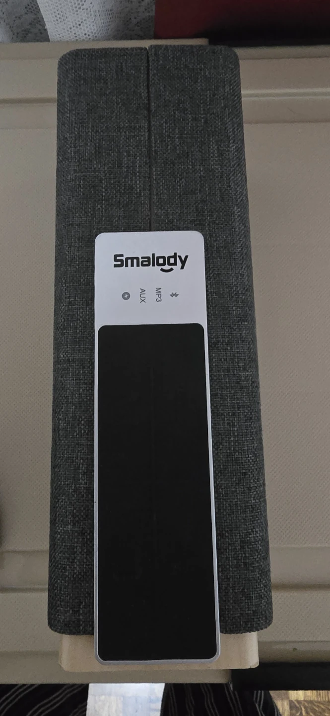 Smalody Bluetooth Speaker with Wood and Fabric Finish
