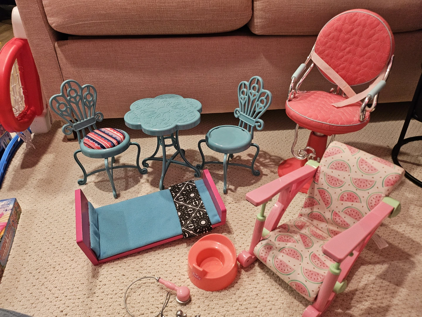 Various toys for little doll and other games