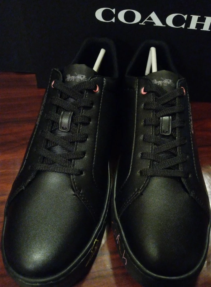 Coach New Black Leather Sneakers - photo 2