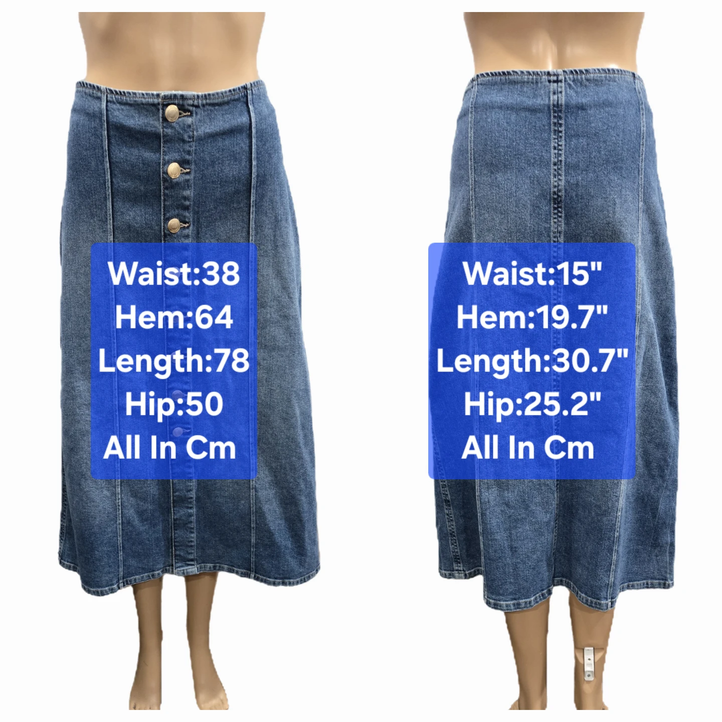 DL1961 Alma A-Line Denim Midi Skirt Size 26 (Fits like US 27/28) - photo 2