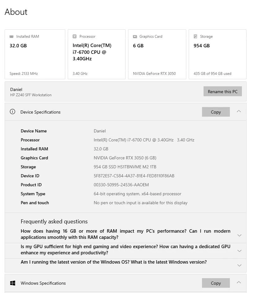 HP Z240 SFF gaming Desktop