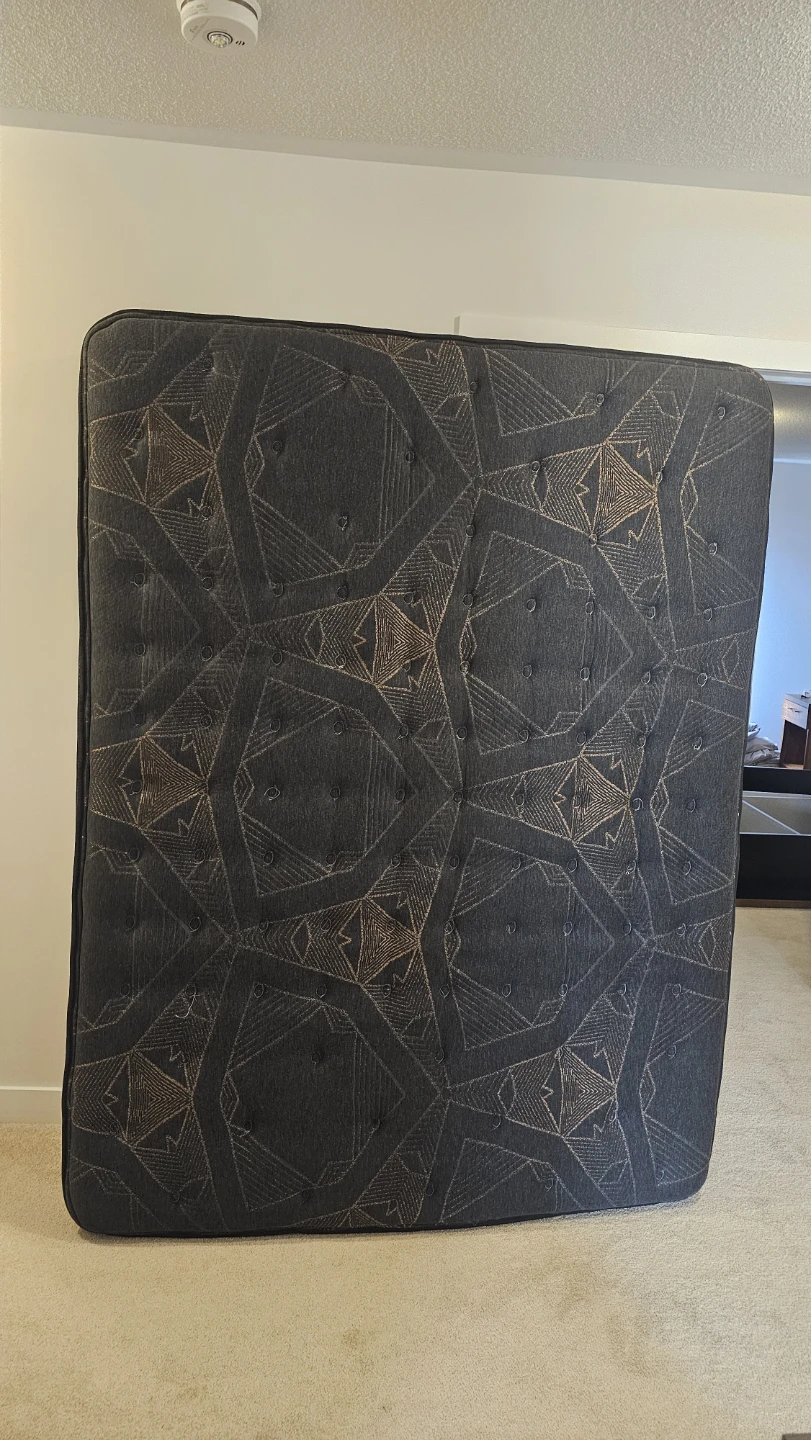 Dark Grey Geometric Pattern Mattress