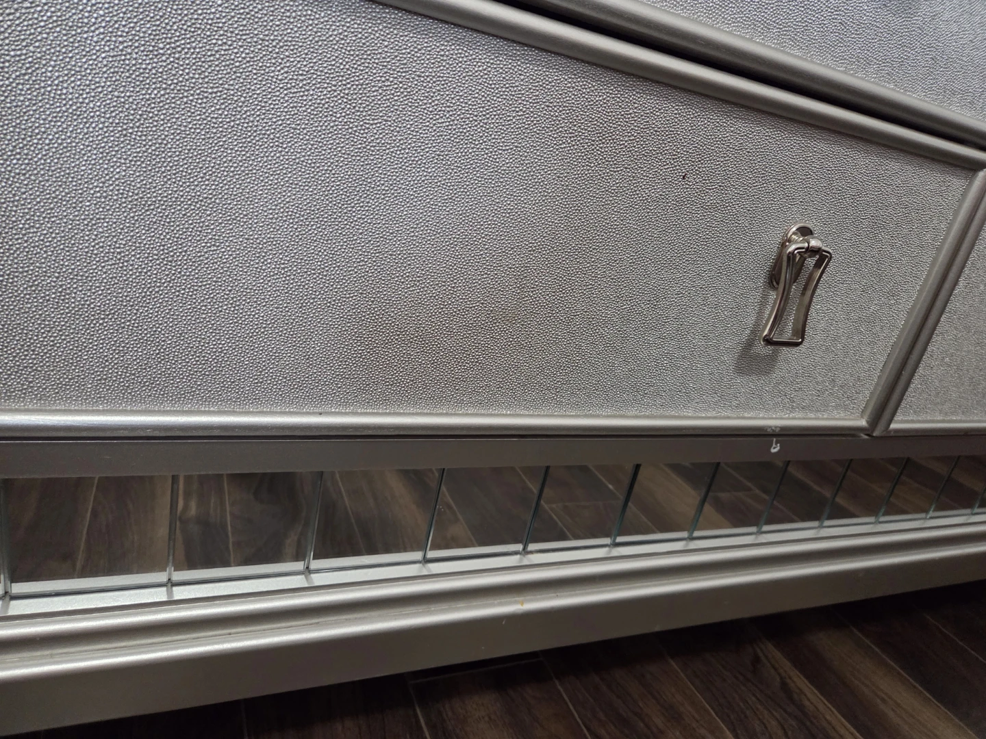 Silver 9-Drawer Dresser with Mirror - photo 4