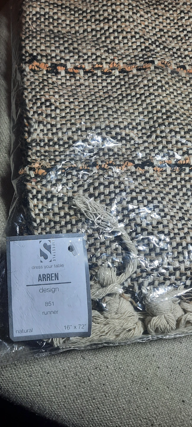 Saro Lifestyle Arren Design Runner - Natural 🧡 - photo 2