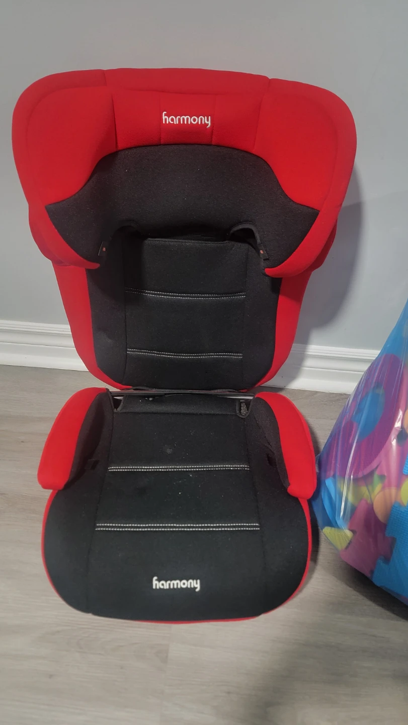 Harmony Booster Car Seat - Red and Black