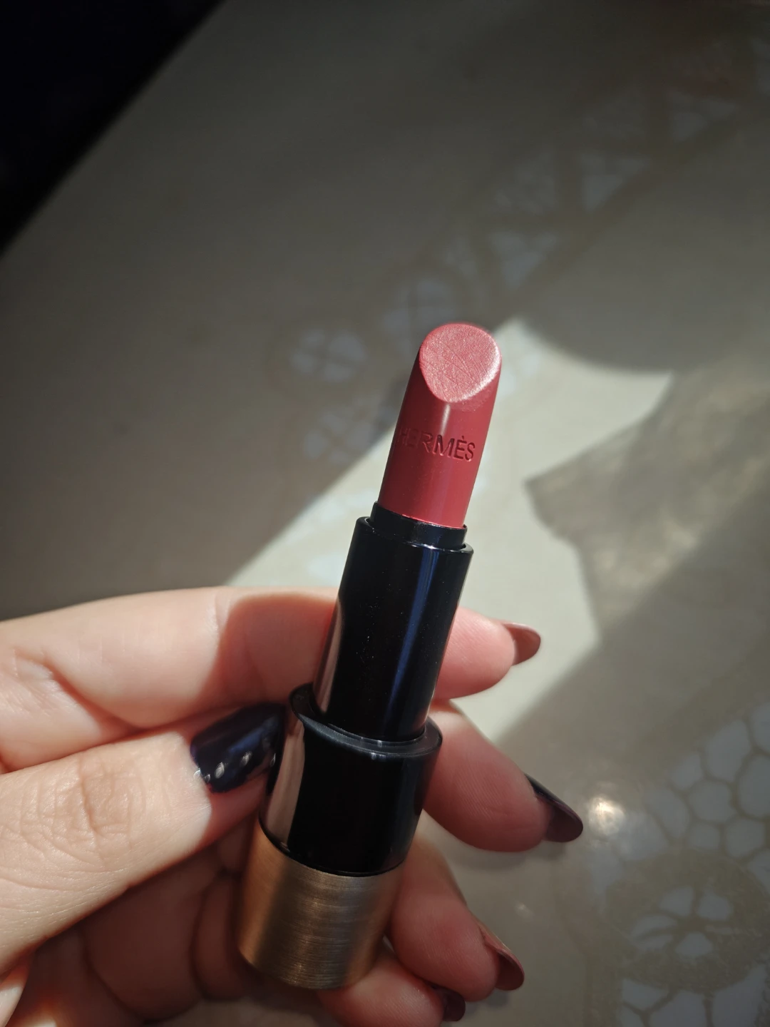 Hermès Rouge Hermes Satin Lipstick - Shade 21 Rose Épicé - photo 2