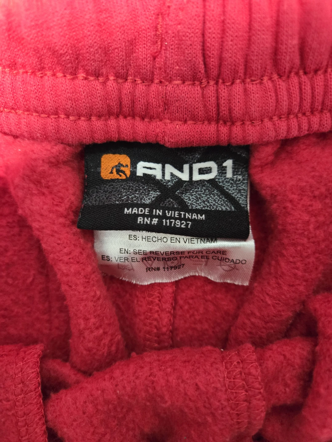 AND 1 Red Cargo Sweatpants Size S - photo 2