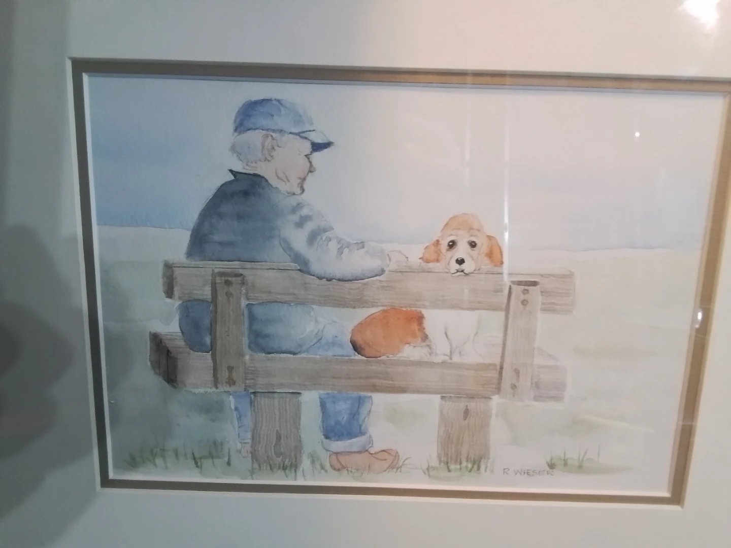 Watercolor Painting by Canadian Artist R. Wieser 14.25x11.25" - photo 2