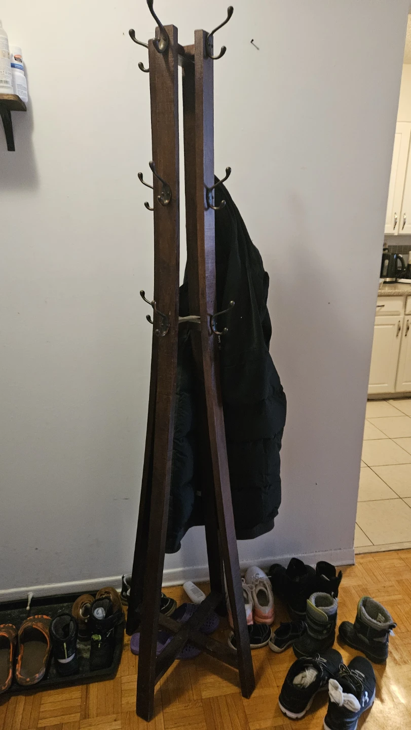 Wooden Coat Rack