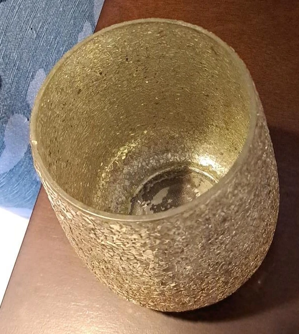Gold Mosaic Glass Candle Holder - photo 4