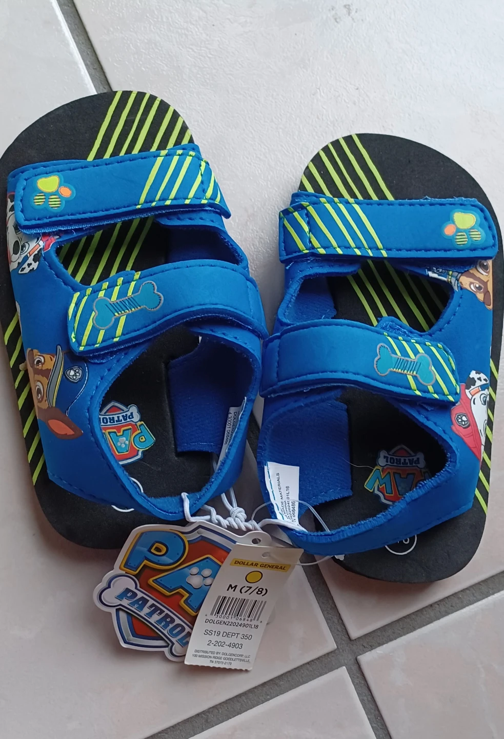 Paw Patrol Kids Sandals Size M (7/8) - photo 5