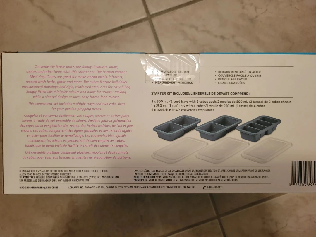 PC The Portion Prepper Meal Prep Cube Trays - photo 3