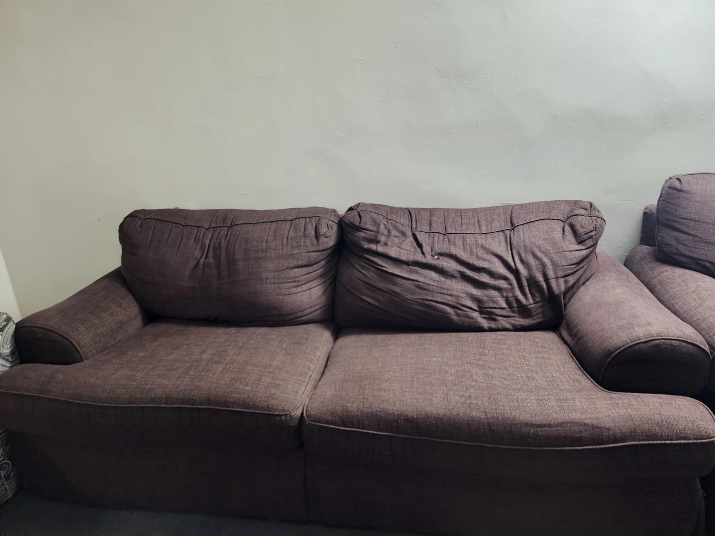 Brown loveseat sofa - photo 2