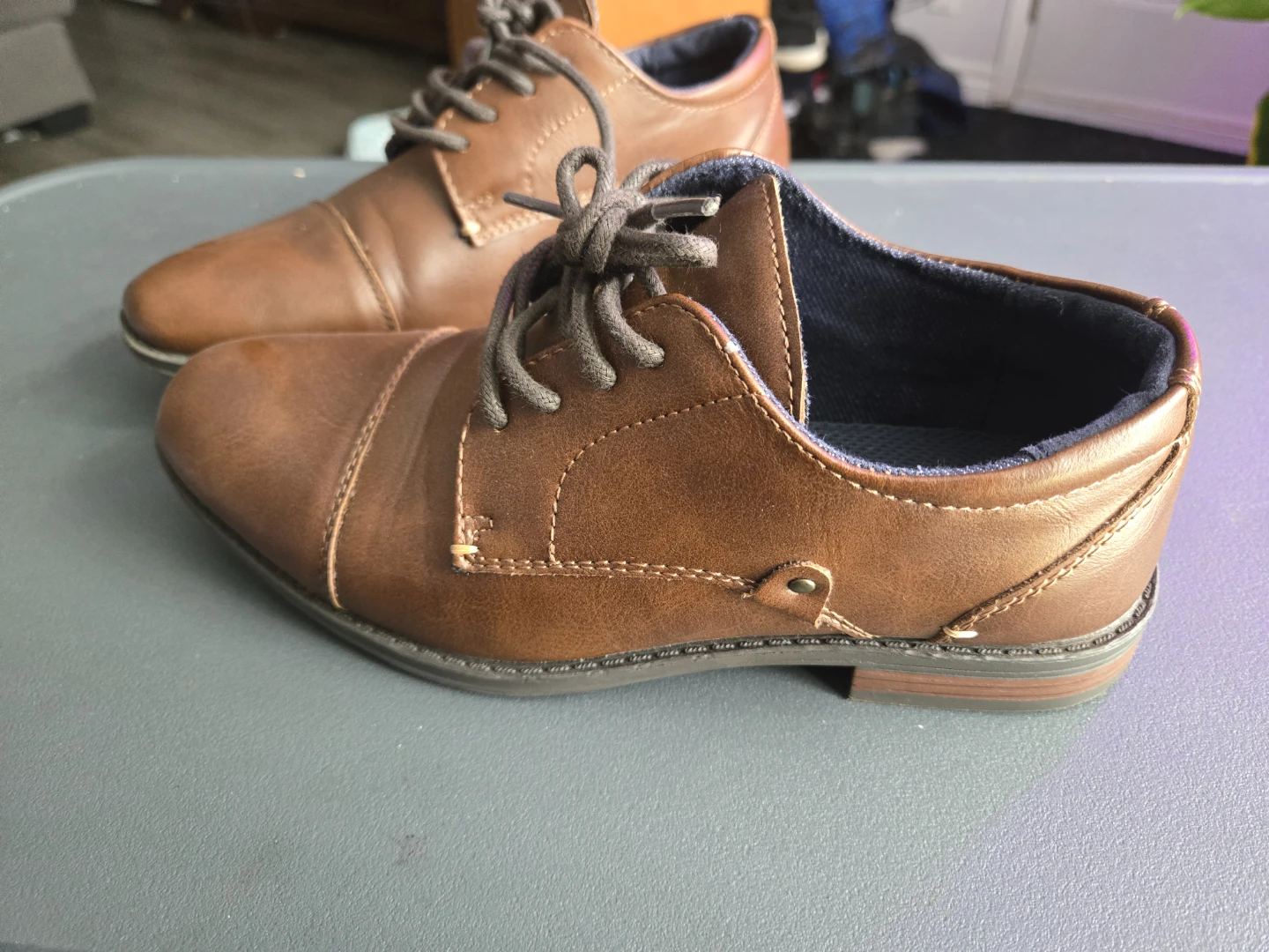 Youth Brown Dress Shoes - Size 3 kids - photo 2
