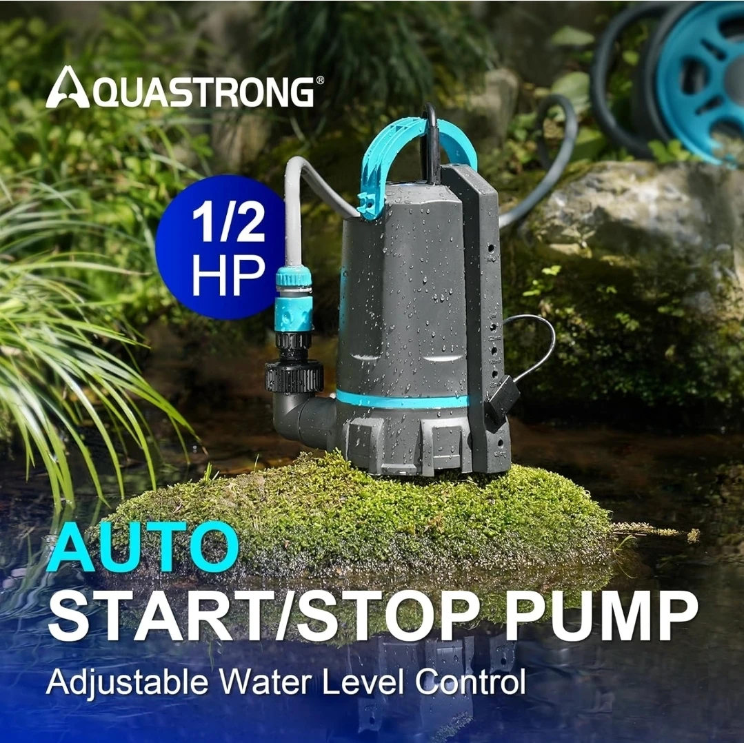AQUASRONG 1/2 HP Automatic Sump Pump - photo 3