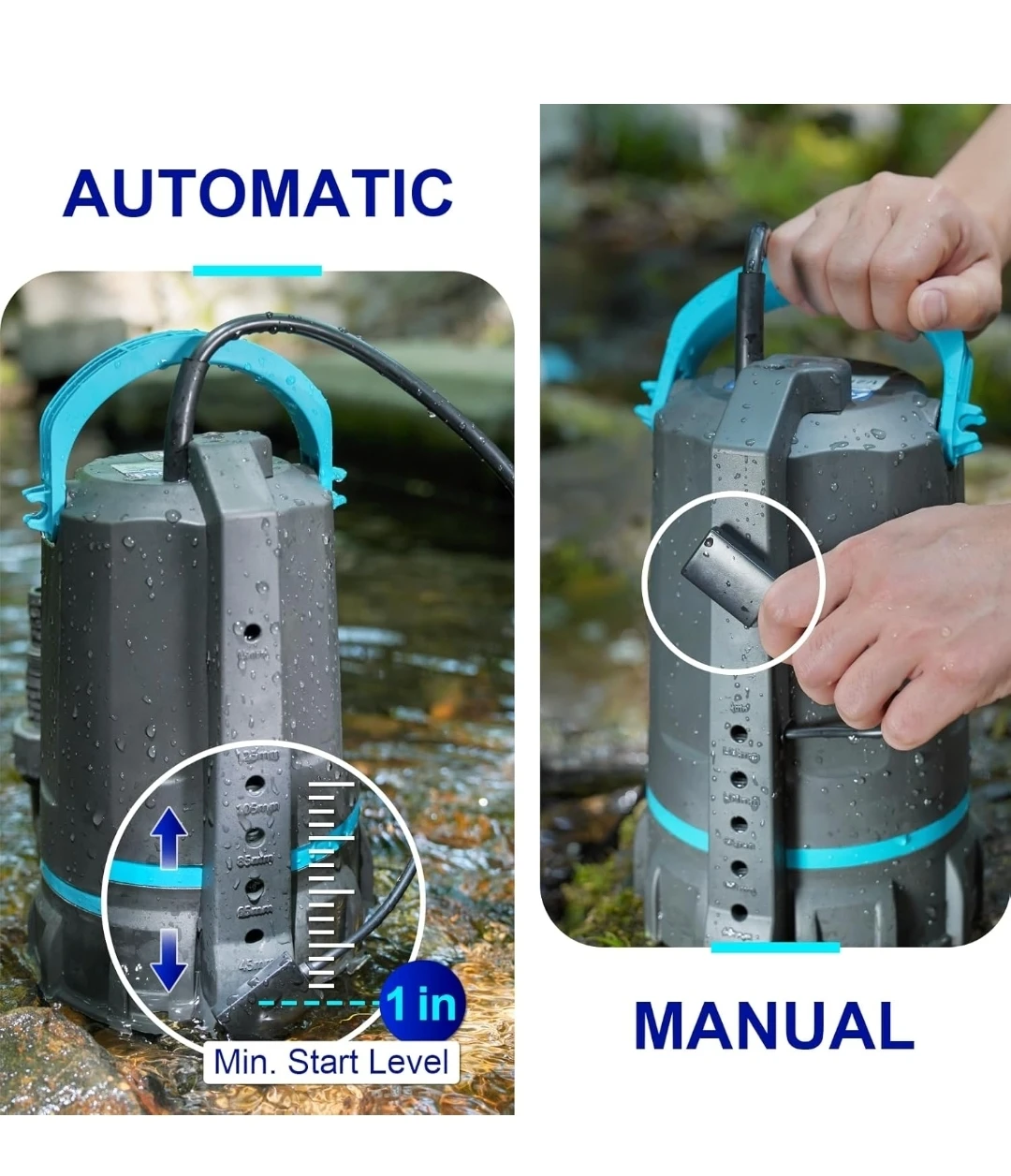 AQUASRONG 1/2 HP Automatic Sump Pump - photo 4