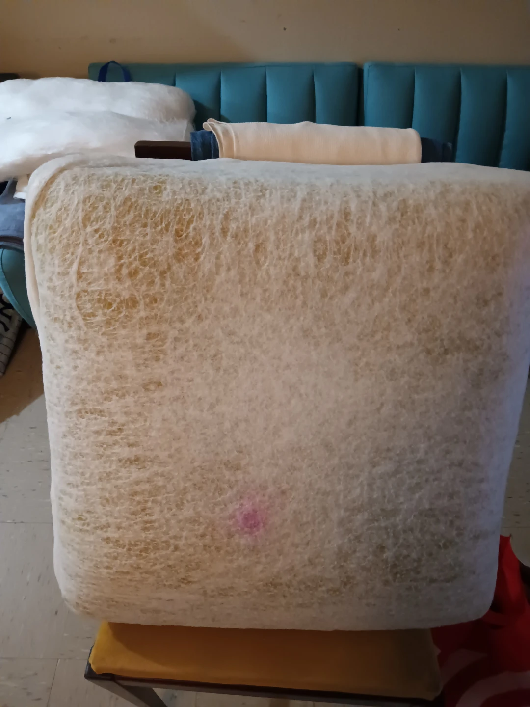 1 Seat foam cushion and 2 back cushion filler