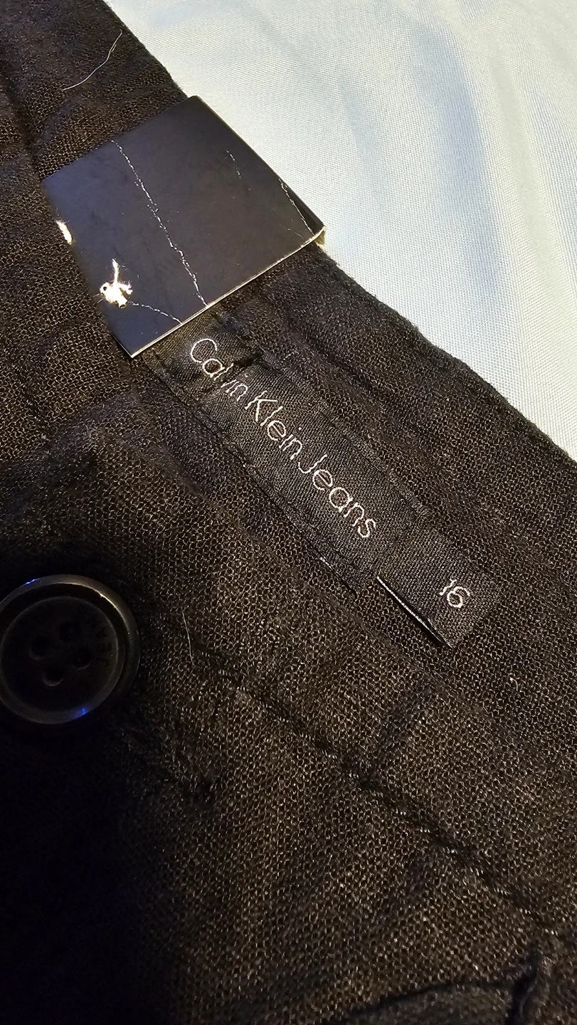Calvin Klein Jeans Women's Black Wide Leg Pants Size 16 - photo 2