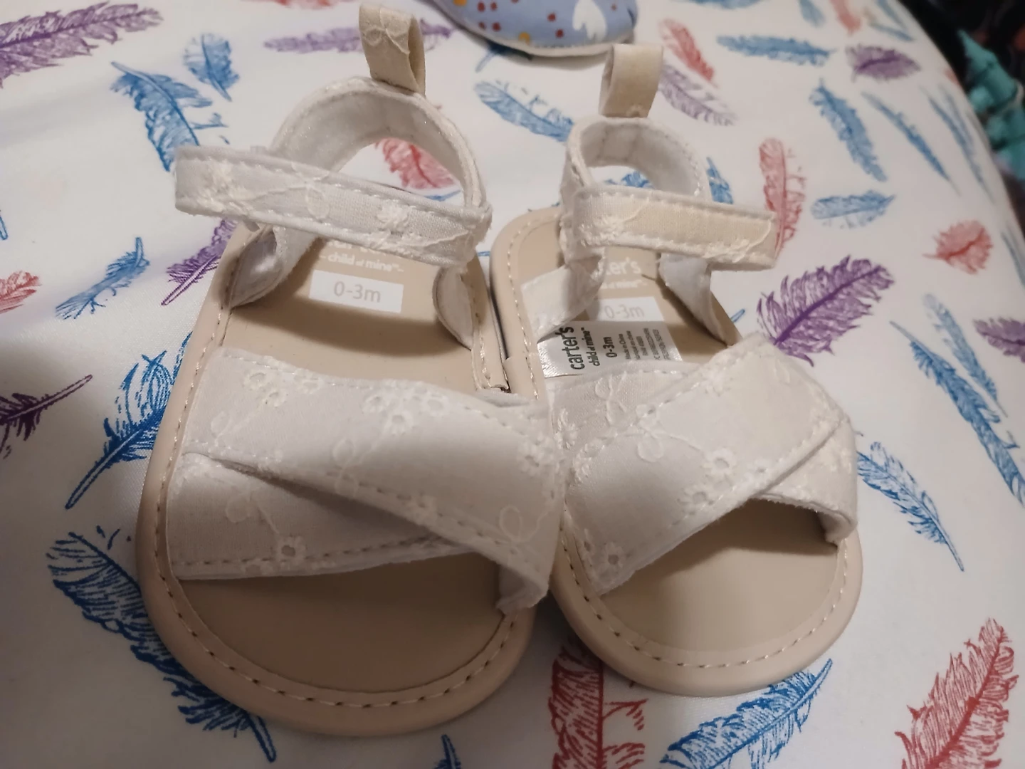 Carter's Baby Sandals Size 0-3m White - photo 2