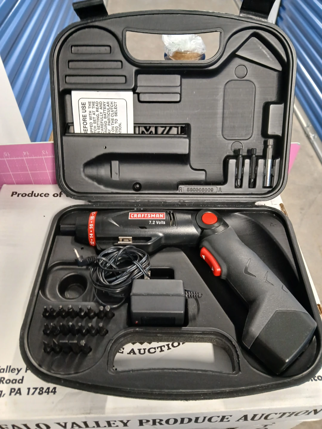 Craftsman 7.2 Volt Cordless Screwdriver Kit 🧡