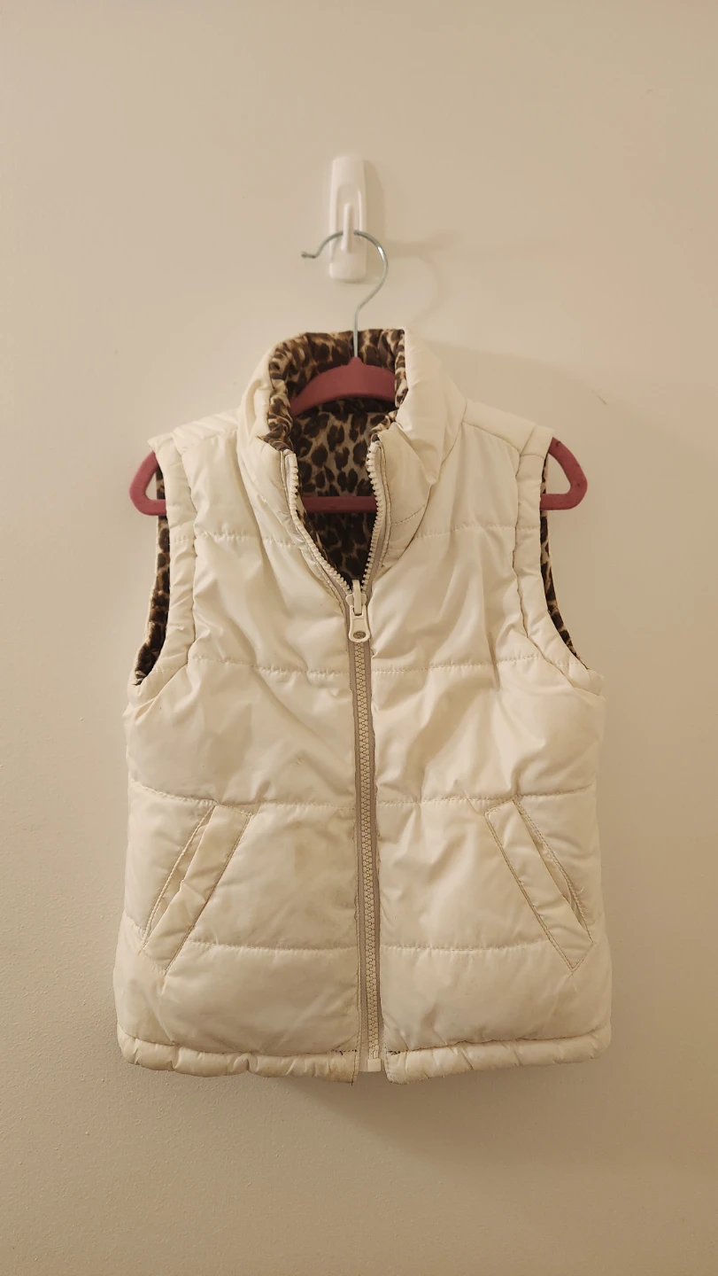 Reversible Puffer Vest - Girls Size 3T
