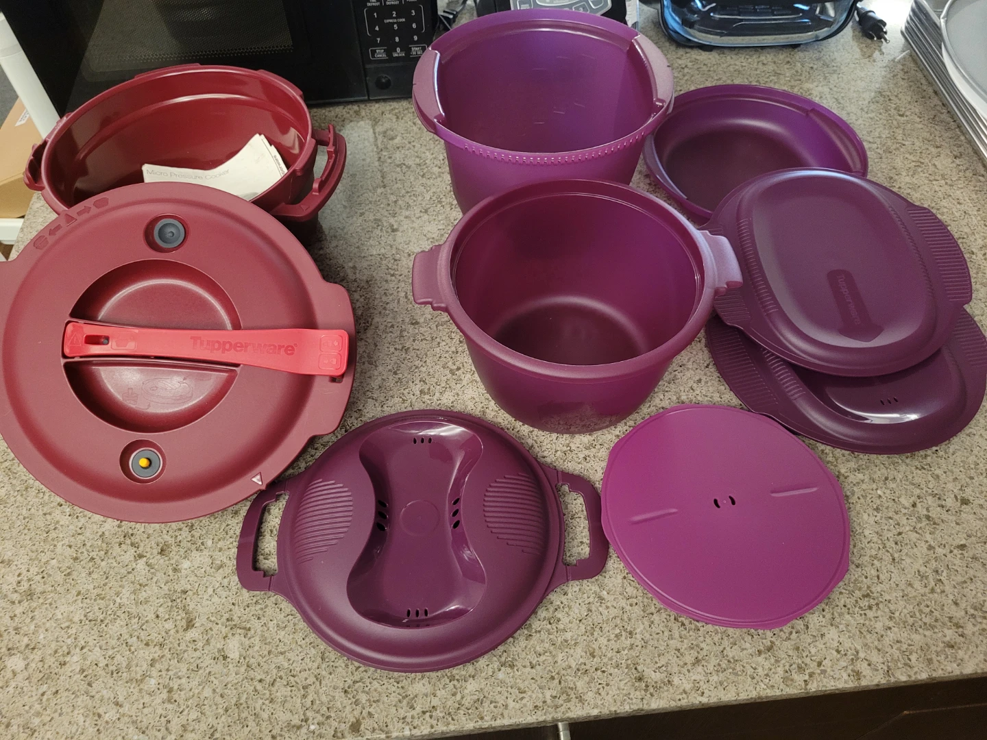 Tupperware Microwave Pressure Cooker Set  and more  ALL FOR $60