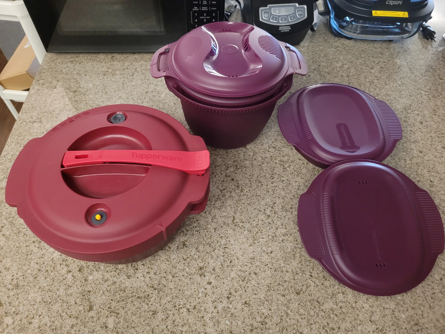 Tupperware Microwave Pressure Cooker Set  and more  ALL FOR $60 - photo 2