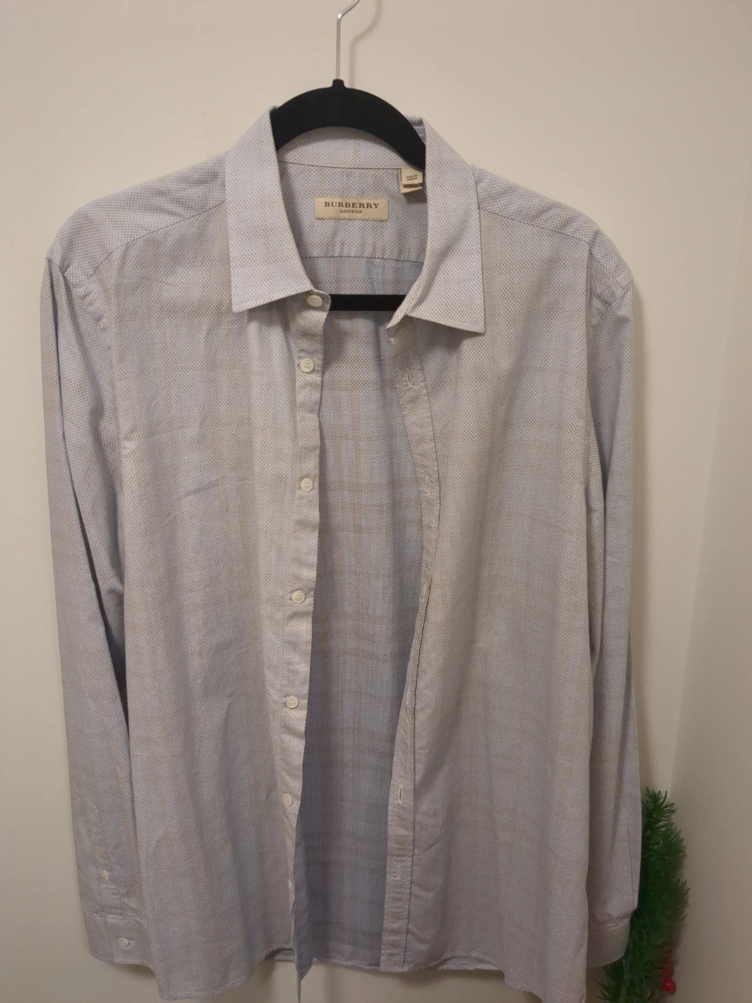 Burberry London Men's Dress Shirt - Size L