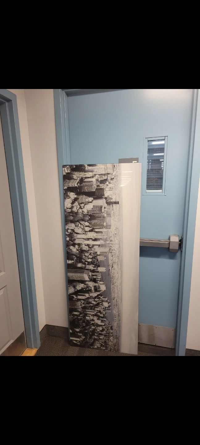 Large Black and White Cityscape Wall Art