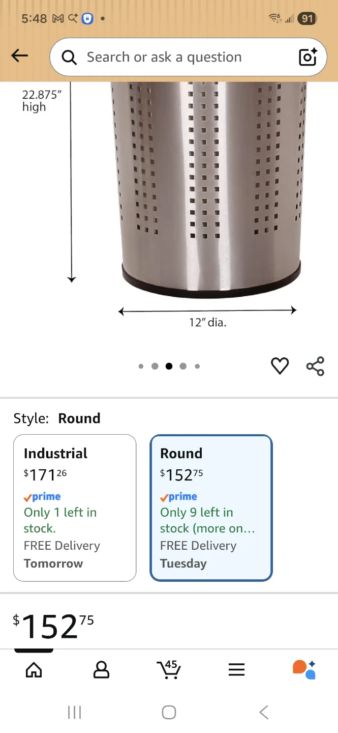 Laundry basket steel - photo 4