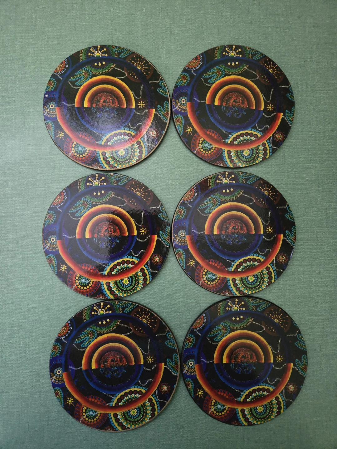 Estate Sale Australia Aboriginal Souvenir Coasters - photo 2