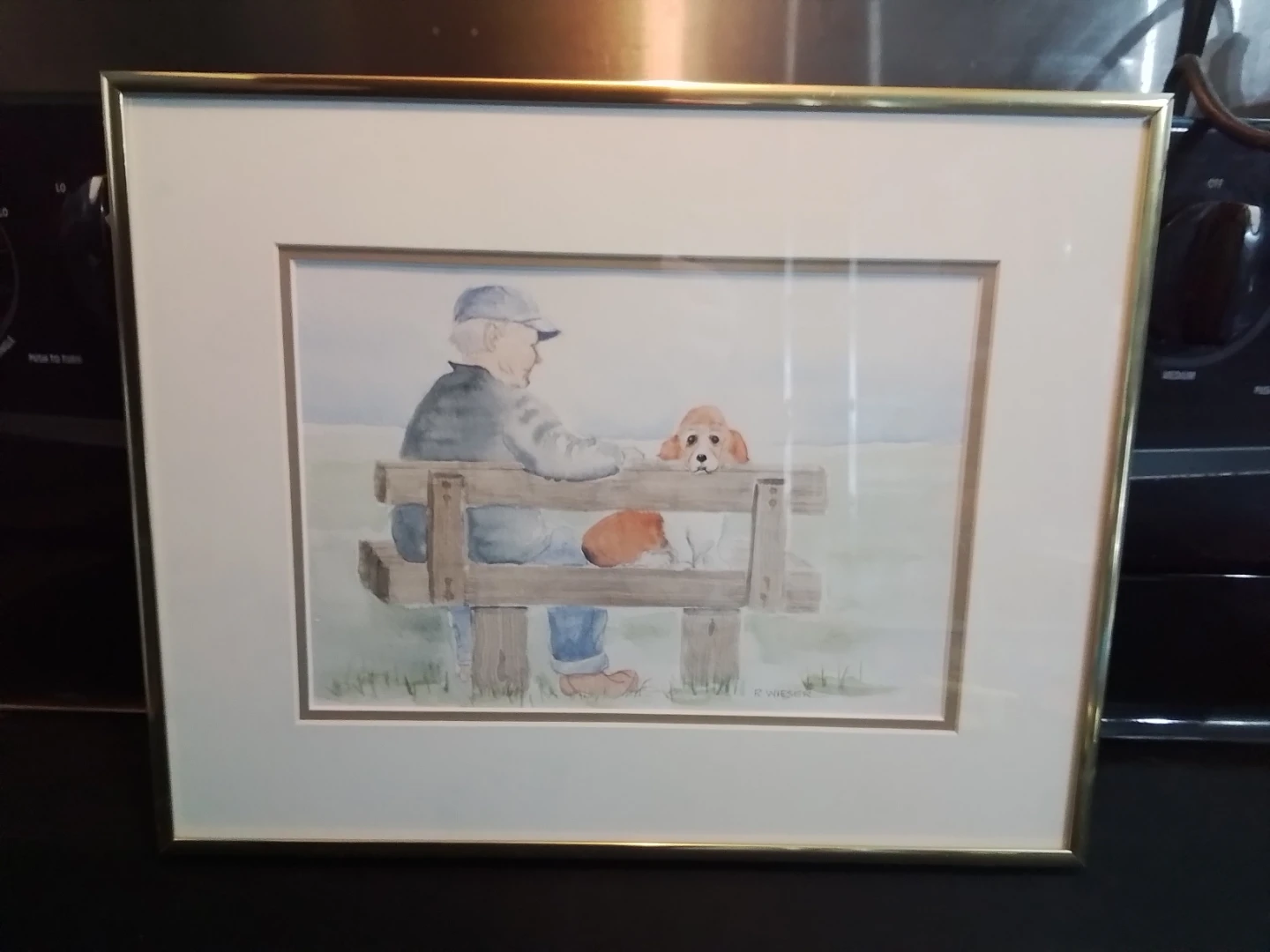 Watercolor Painting by Canadian Artist R. Wieser 14.25x11.25"