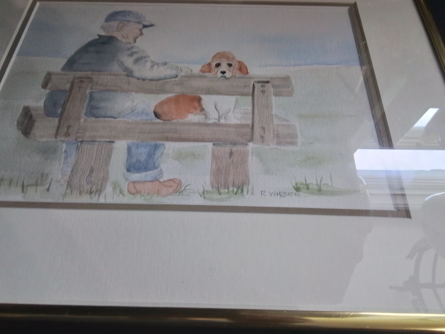Watercolor Painting by Canadian Artist R. Wieser 14.25x11.25" - photo 4