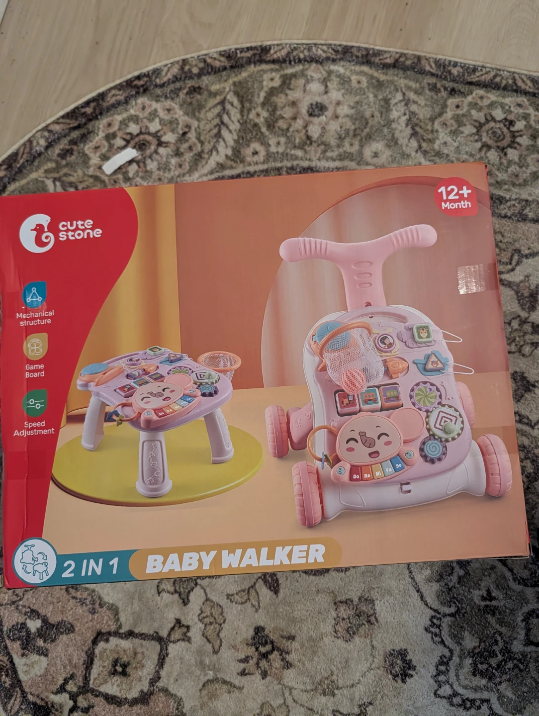 Cute Stone 2-in-1 Baby Walker
